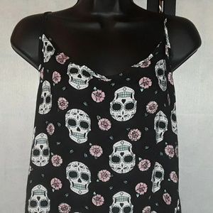 SUGAR SKULL TANK TOP SIZE 21/XXXL